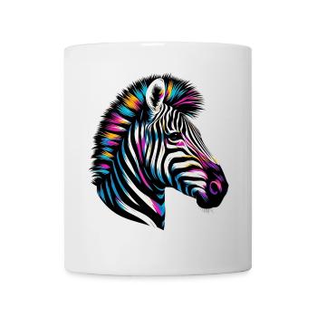 Zebra - Tasse - Weiß - Vorne