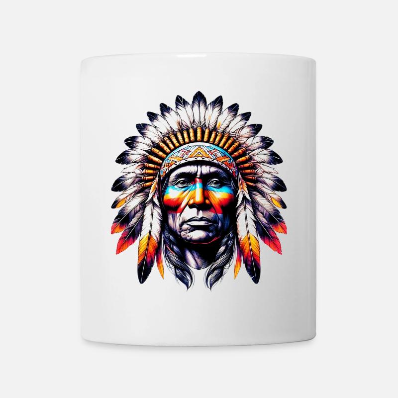 Amérindien Américain - Mug blanc - blanc