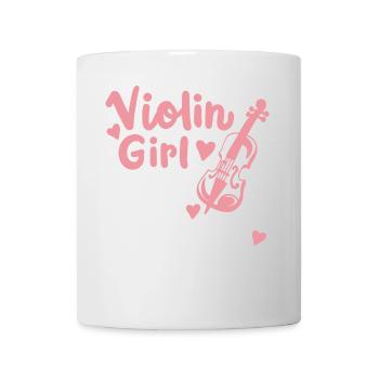 Violine Geigerin Geigenspielerin - Tasse - Weiß - Vorne