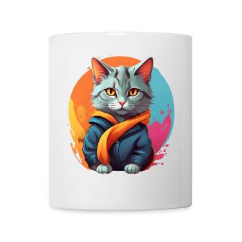 Stylish Urban Feline - Mug - white - Front