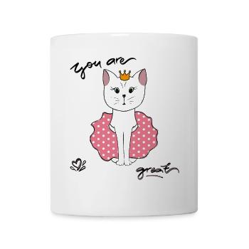 You are great, Cat - Mug - white - Front