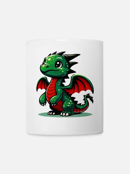 Drachen - Tasse - Weiß