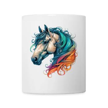Cheval - Mug blanc - blanc - Devant