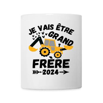 Je vais être grand frère 2024 annonce naissance - Mug blanc - blanc - Devant