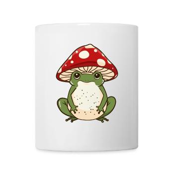 Mushroom Cap Frog Whimsy - Mug - white - Front