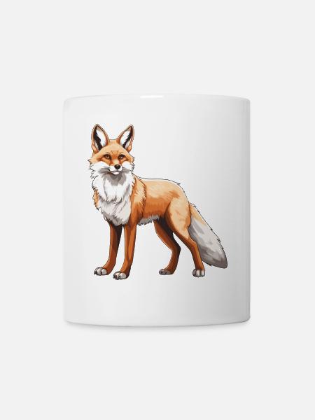 Fuchs Tier - Tasse - Weiß
