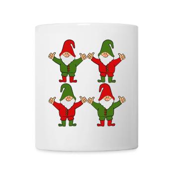 Wichtel Zwerge - Tasse - Weiß - Vorne