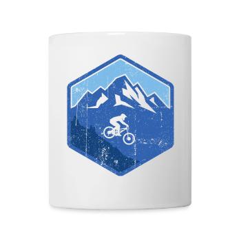 Alpine Mountain Bike Rider - Mug - white - Front