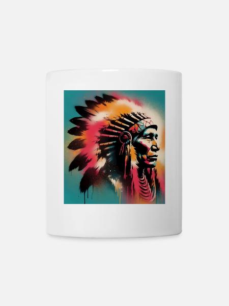 American Indian American - Mug - white