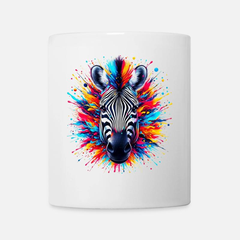 Zebra - Tasse - Weiß