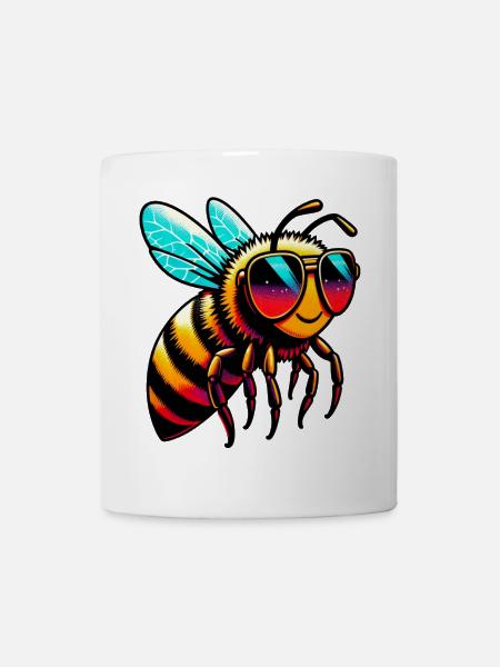 Abeille - Mug blanc - blanc