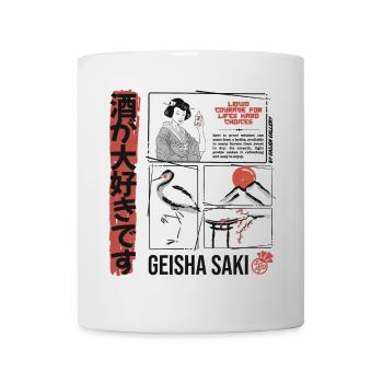 Geisha Saki - Tasse - Weiß - Vorne