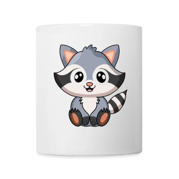 Raton laveur - Mug blanc - blanc - Devant