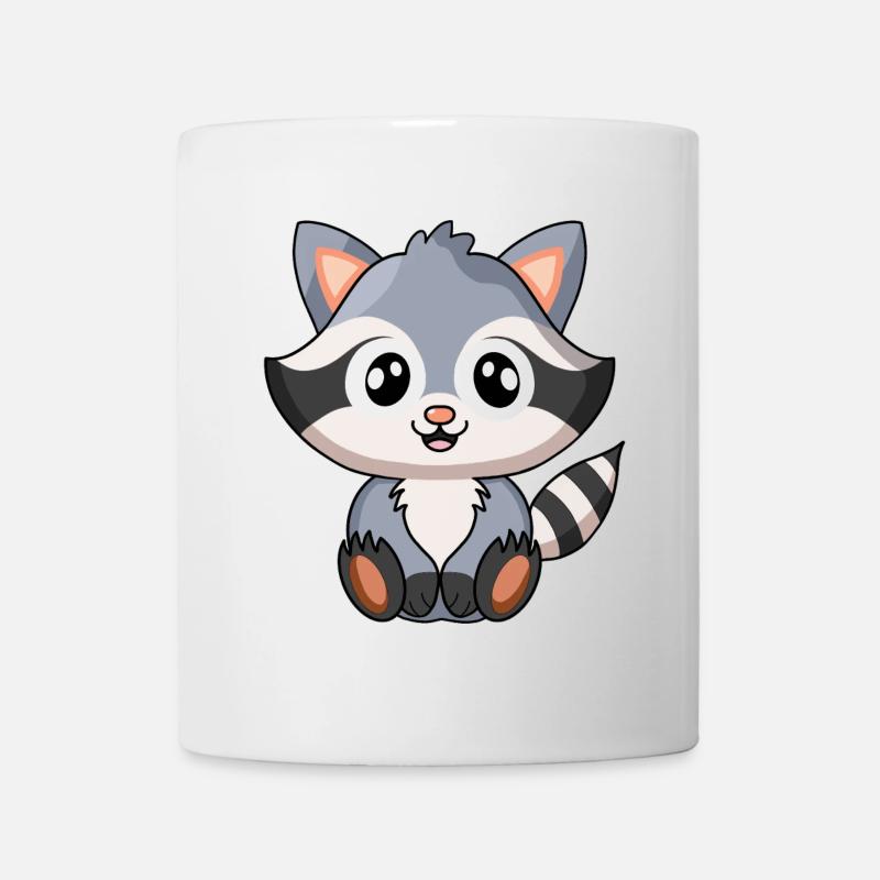 Raton laveur - Mug blanc - blanc