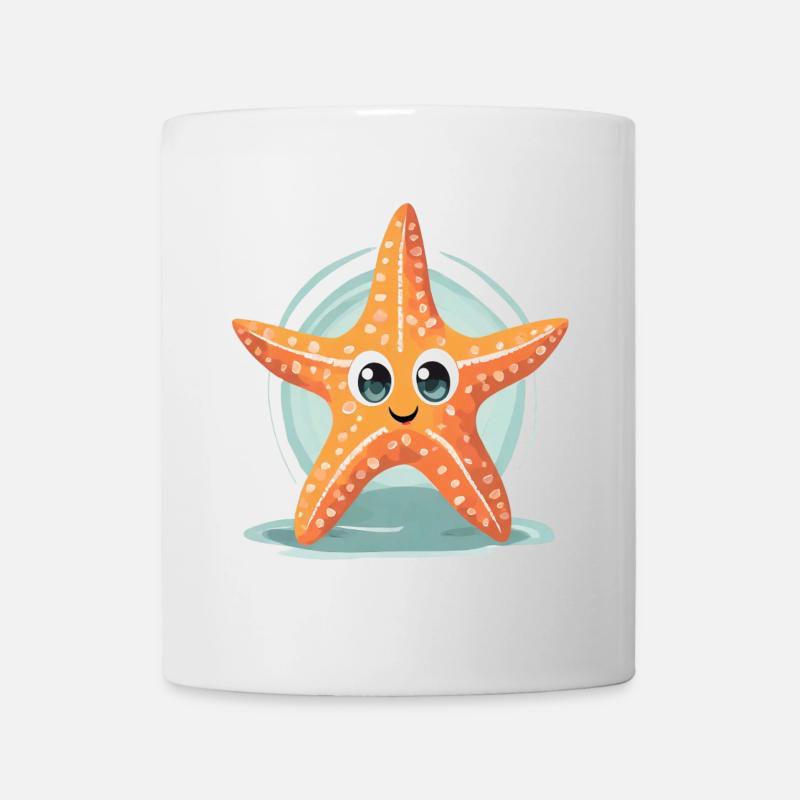 Seestern - Tasse - Weiß