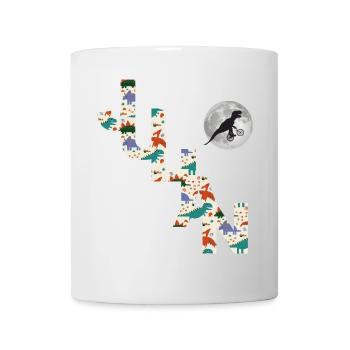 JULIAN - Schöner Jungen Name mit Dinosaurier - Tasse - Weiß - Vorne