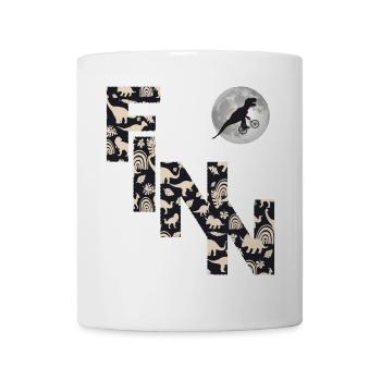 FINN - Schöner Jungen Name mit Dinosaurier - Tasse - Weiß - Vorne
