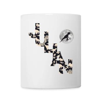 JULIAN - Schöner Jungen Name mit Dinosaurier - Tasse - Weiß - Vorne