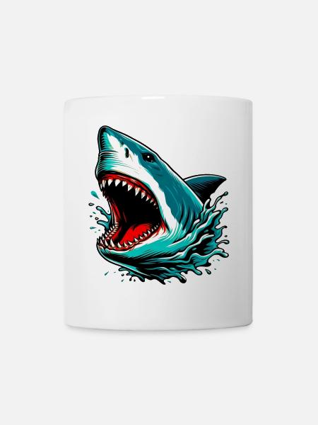 Hai - Tasse - Weiß