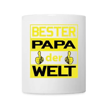 Bester Papa der Welt passend zum Vatertag - Tasse - Weiß - Vorne
