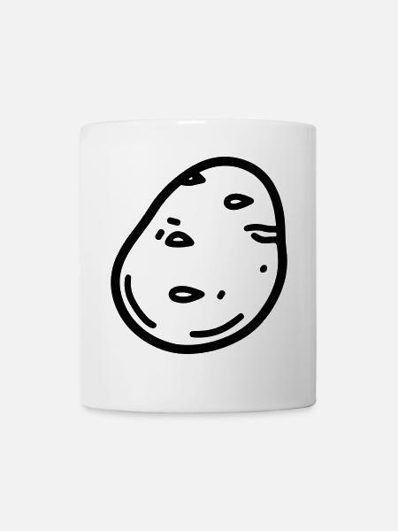 Kartoffel - Tasse - Weiß