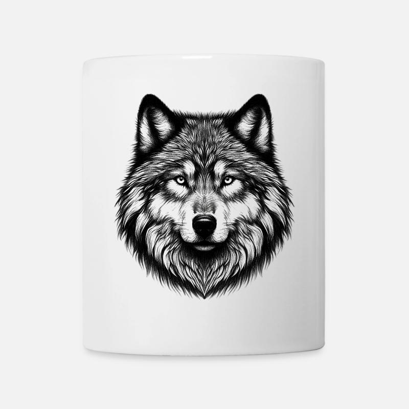 Wolf - Tasse - Weiß