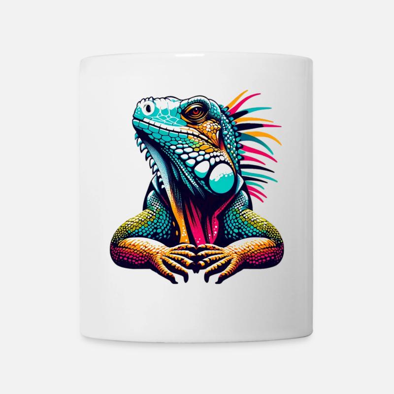 Leguan - Tasse - Weiß