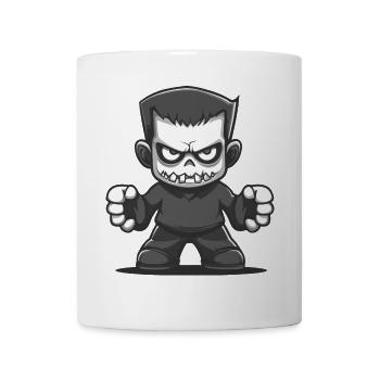 Bande dessinée d’Halloween zombie - Mug blanc - blanc - Devant