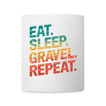 Rétro coucher de soleil voyage citation design - Mug blanc - blanc - Devant