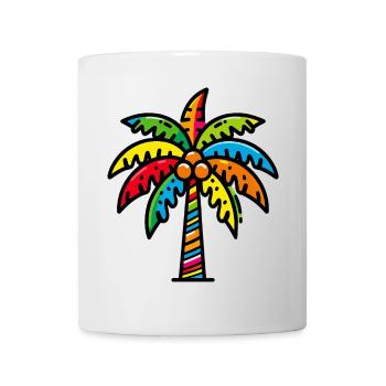 Palme - Tasse - Weiß - Vorne