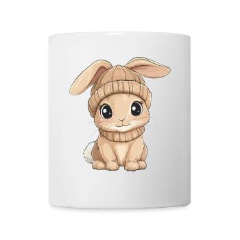 Hase Süß Niedlich Baby Kinder Tier Cartoon - Tasse - Weiß - Vorne