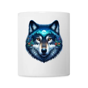 Loup - Mug blanc - blanc - Devant