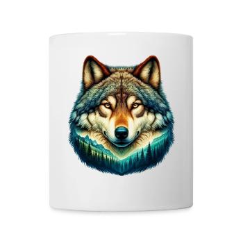 Loup - Mug blanc - blanc - Devant