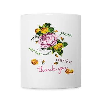 Thank you Grazie - Mug - white - Front