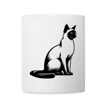 Siamkatze - Tasse - Weiß - Vorne