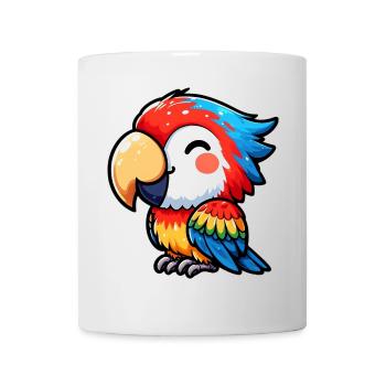 Papagei - Tasse - Weiß - Vorne