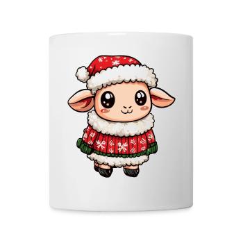 Noël des moutons - Mug blanc - blanc - Devant