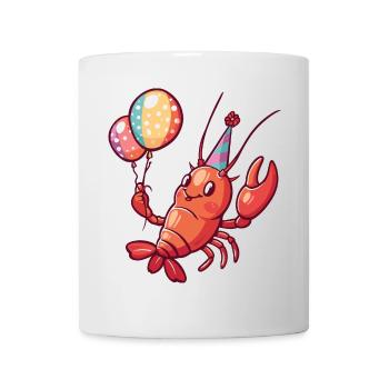 Hummer Krebs Geburtstag Comic - Tasse - Weiß - Vorne