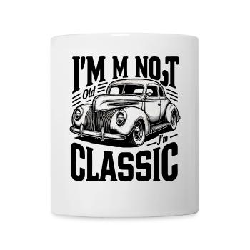 Vintage Retro Classic Car Illustration Art - Mug - white - Front