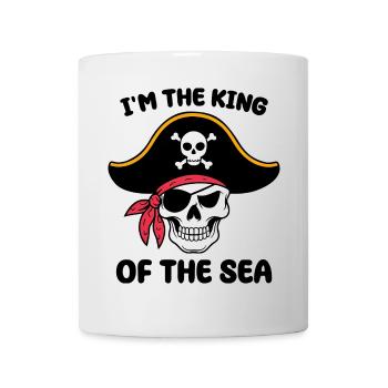 Pirate skull with eye patch - Mug - white - Front