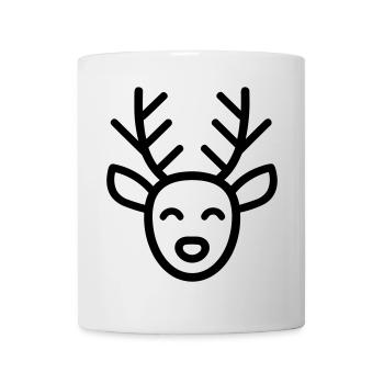 renne de noel - Mug blanc - blanc - Devant