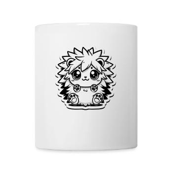 Fluffy Hedgehog - Cute and Cuddly - Tasse - Weiß - Vorne