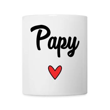 PAPY. FÊTE DES PÈRES. BONNE FÊTE PAPY. JE T'AIME. - Mug blanc - blanc - Devant
