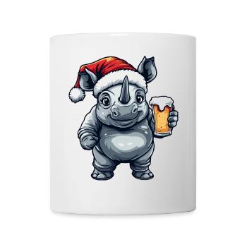 Bière de Noël Rhino - Mug blanc - blanc - Devant