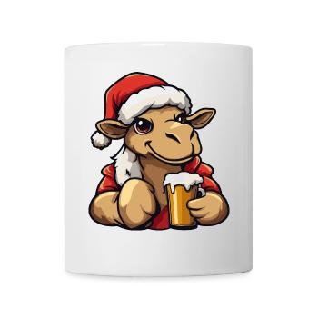 Kamel Weihnachten Bier - Tasse - Weiß - Vorne