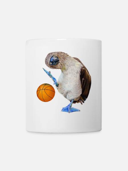 Basket-ball à pieds bleus - Mug blanc - blanc