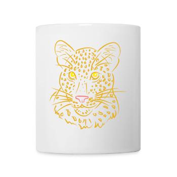Leopard - Tasse - Weiß - Vorne