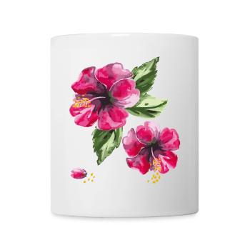 Hibiscus flowers - Mug - white - Front