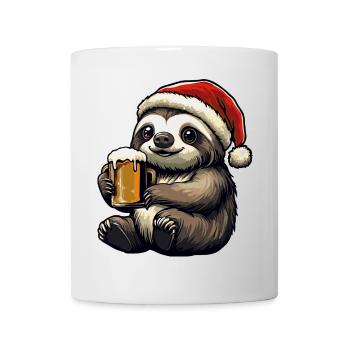 Sloth Christmas Beer - Mug - white - Front