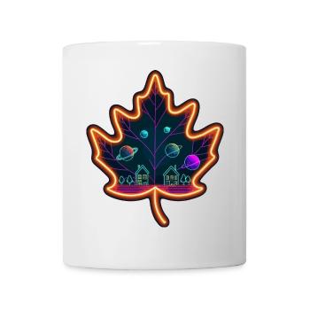 Feuille d’érable - Mug blanc - blanc - Devant